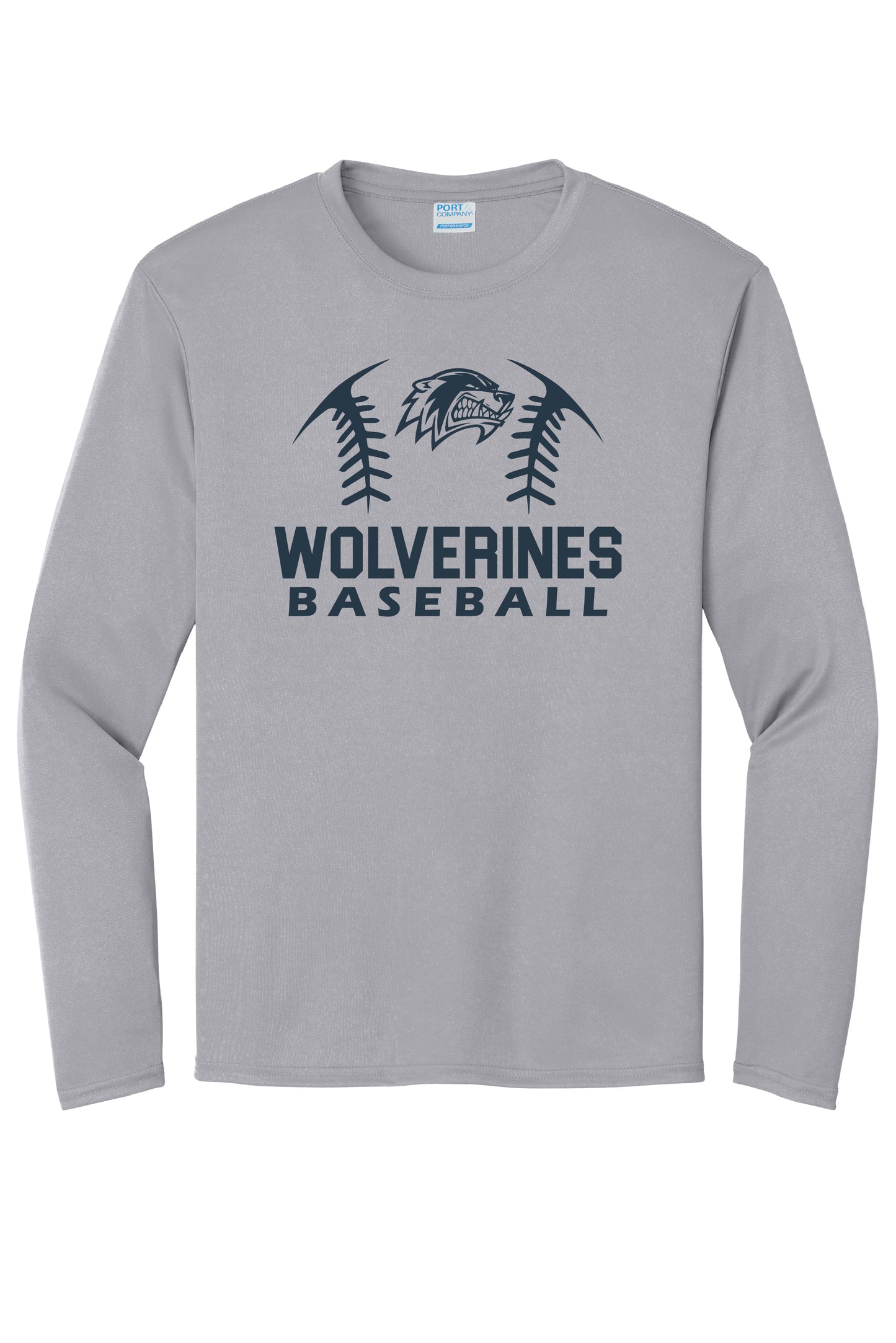 WOLVERINES BASEBALL L/S DRI-FIT TEE