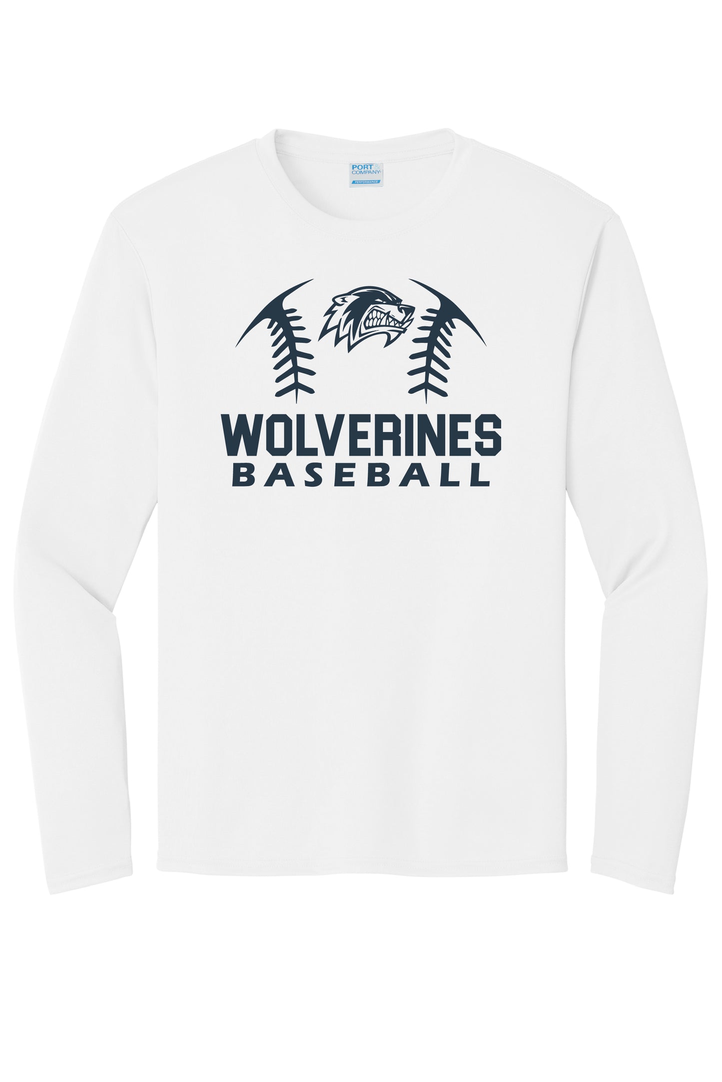WOLVERINES BASEBALL L/S DRI-FIT TEE