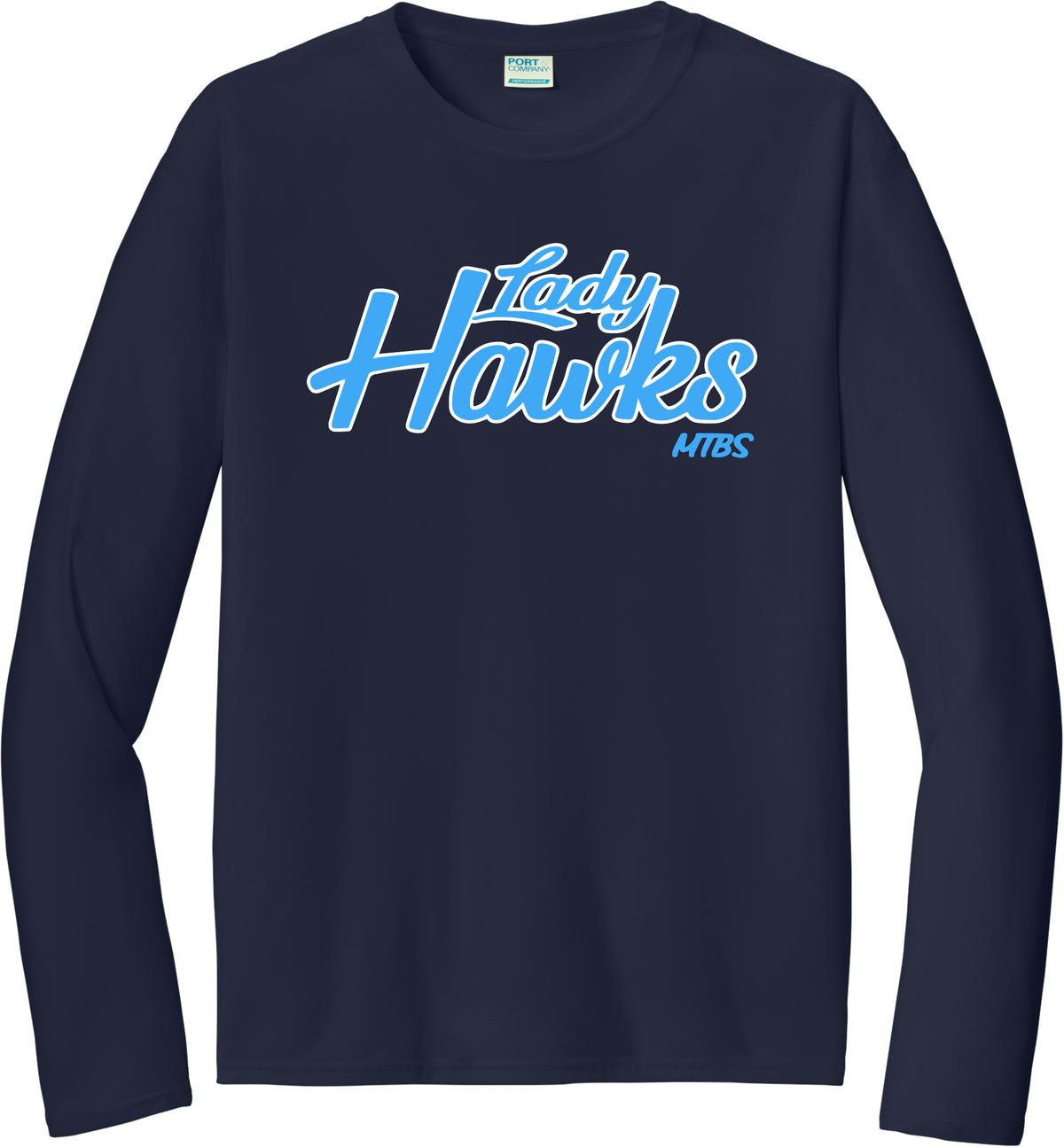 LADY HAWKS LOGO L/S DRI-FIT TEE