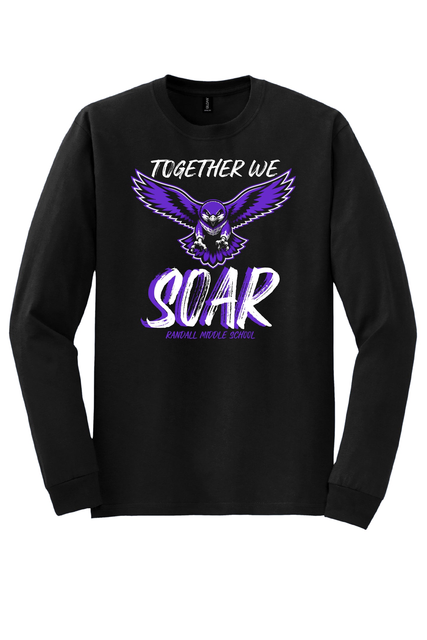 RANDALL "TOGETHER WE SOAR" COTTON BLEND L/S TEE (LOGO #1)