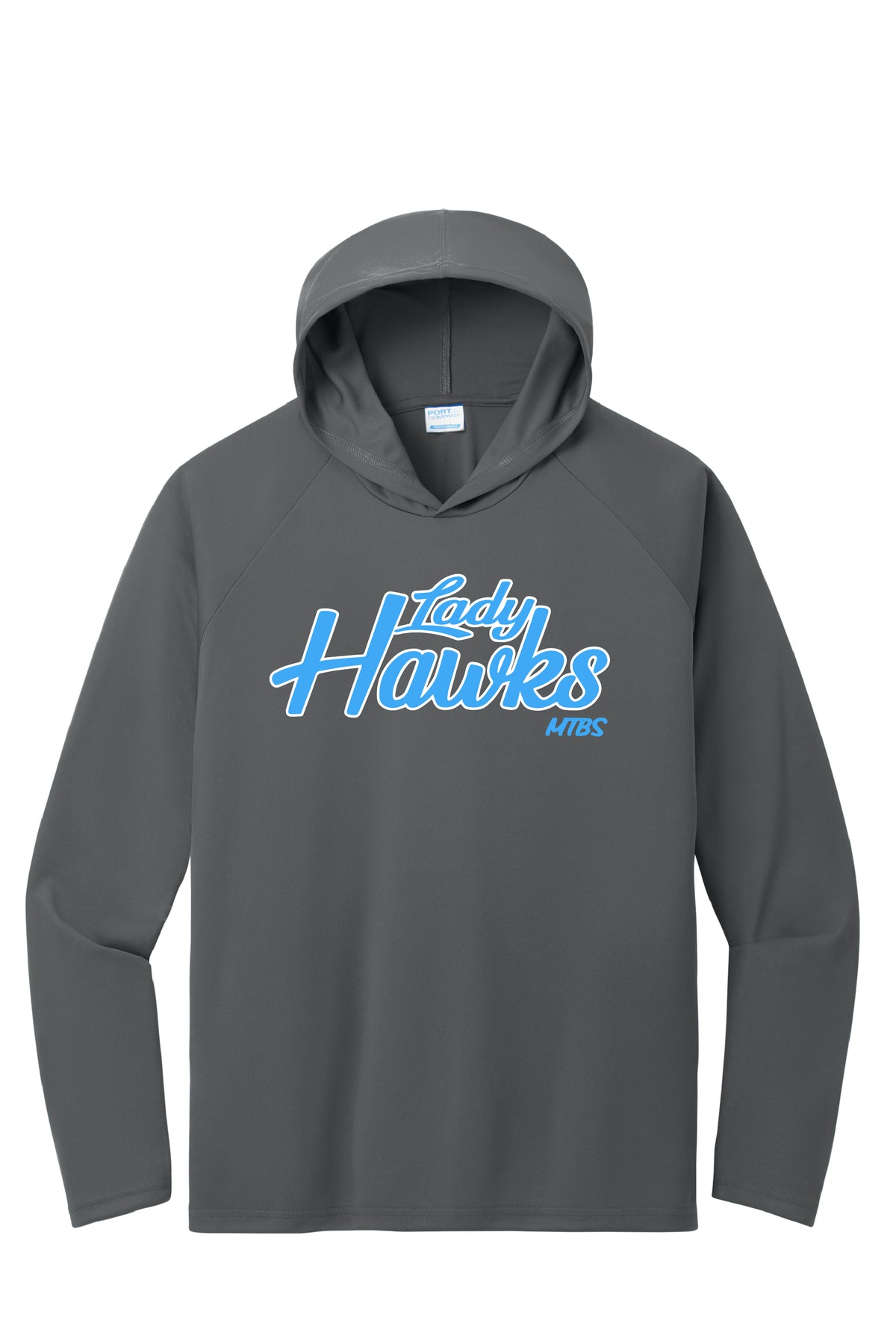LADY HAWKS LOGO L/S DRI-FIT HODDIE TEE
