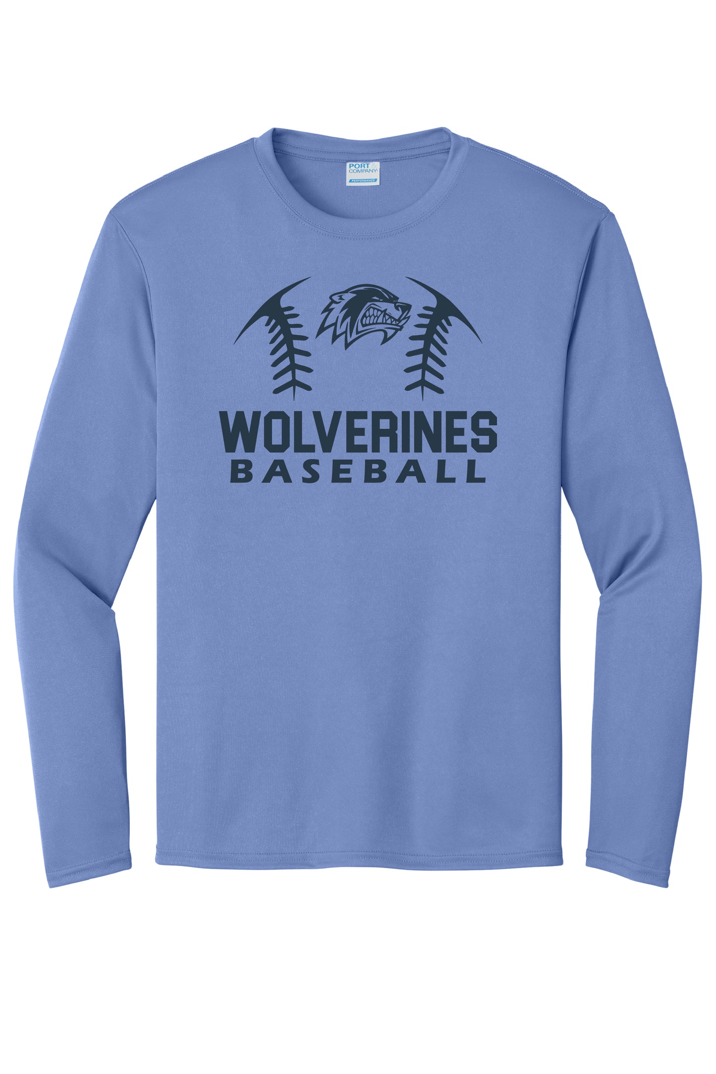 WOLVERINES BASEBALL L/S DRI-FIT TEE