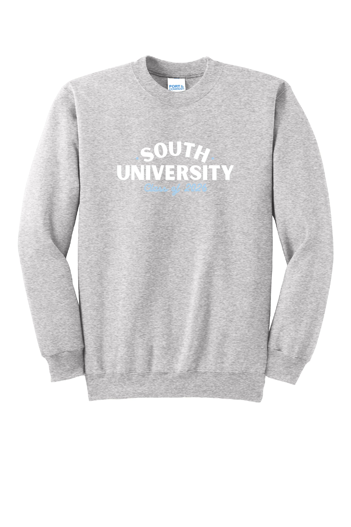 "SOUTH UNIVERSITY CLASS OF 2027" CREWNECK COTTON BLEND SWEATSHIRT