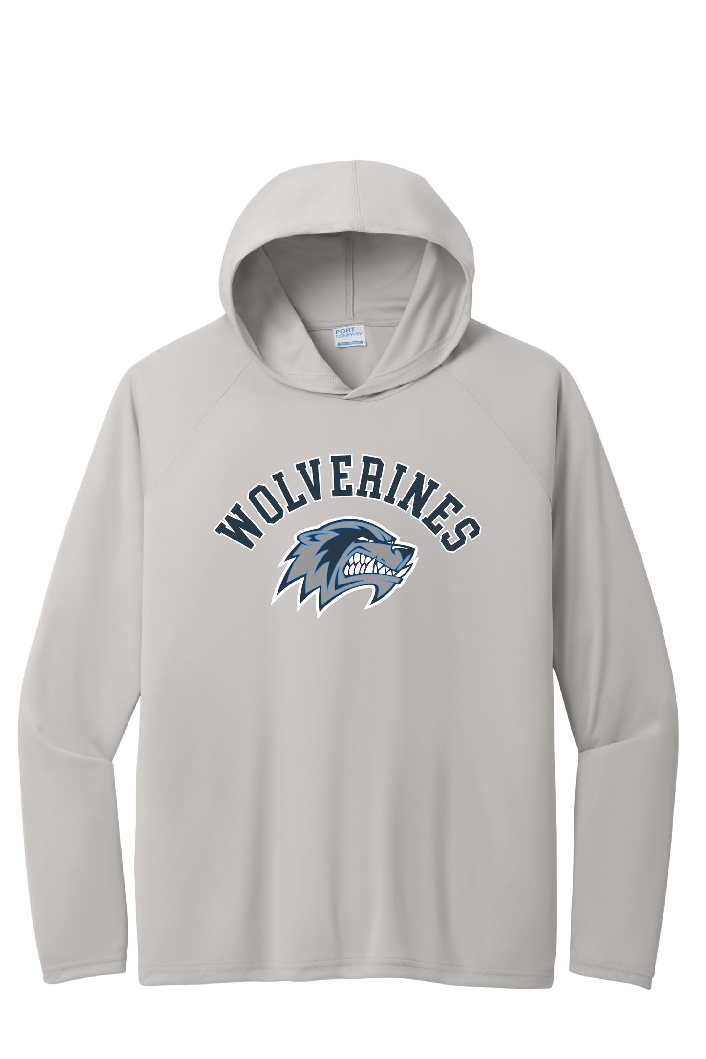WOLVERINES LOGO L/S DRI-FIT HOODIE TEE