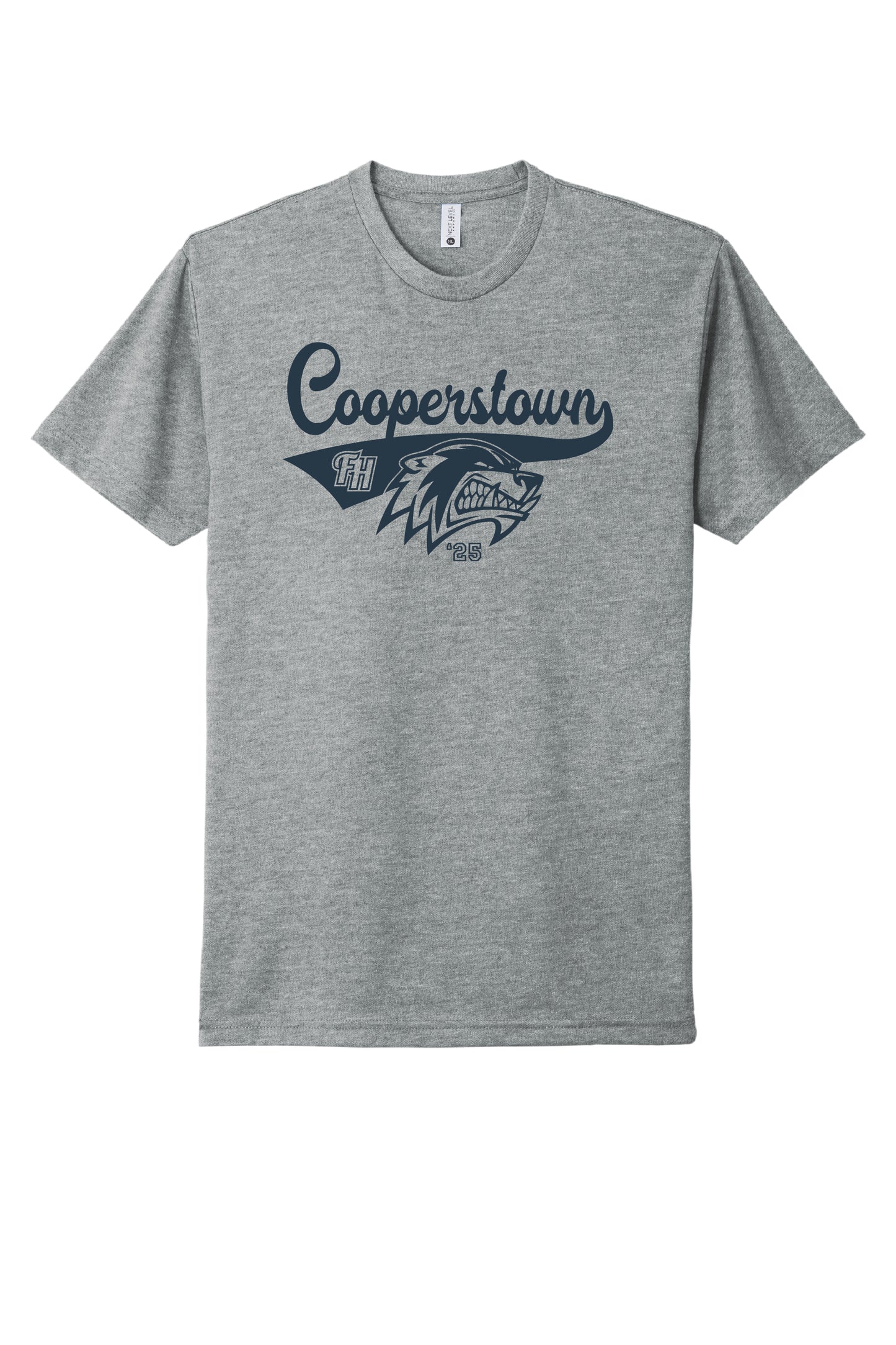 2025 FISHHAWK COOPERSTOWN COTTON BLEND TEE (GREY)