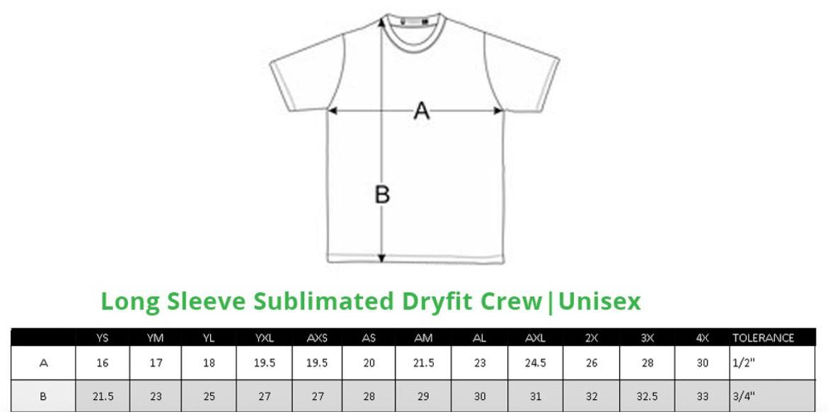 LADY HAWKS CUSTOM SUBLIMATION L/S HOODED TEE