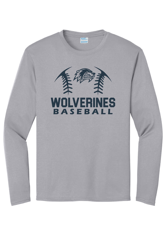 WOLVERINES BASEBALL L/S DRI-FIT TEE