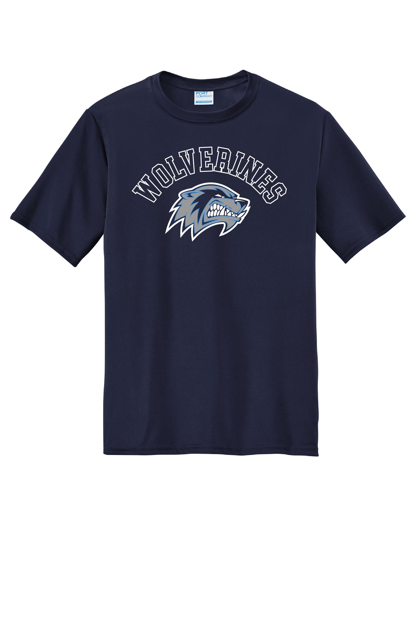 WOLVERINES LOGO S/S DRI-FIT TEE