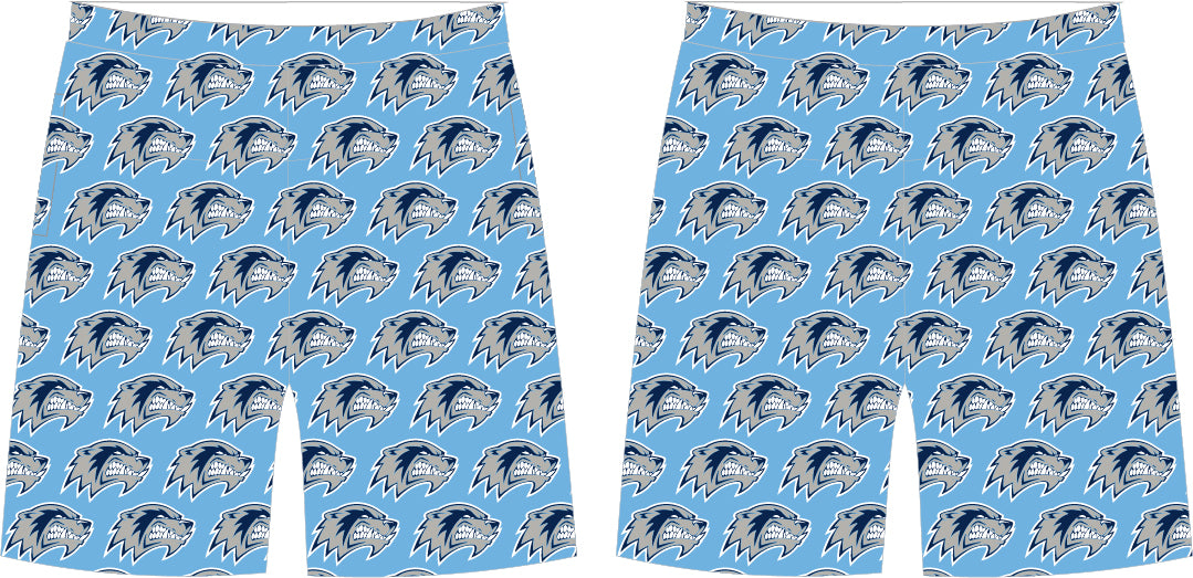 WOLVERINES CUSTOM SUBLIMATION POCKETED SHORTS (ORIGINAL LOGO)