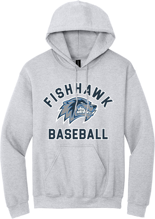 FISHHAWK BASEBALL LOGO COTTON BLEND HOODIE