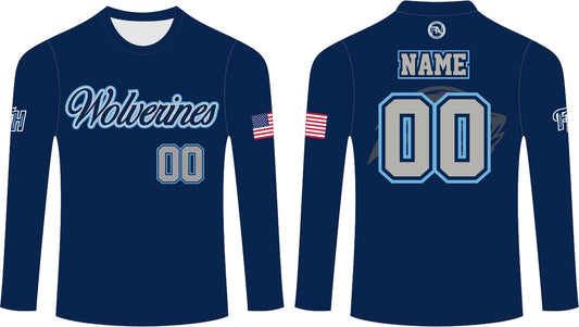 WOLVERINES CUSTOM SUBLIMATION L/S TEE