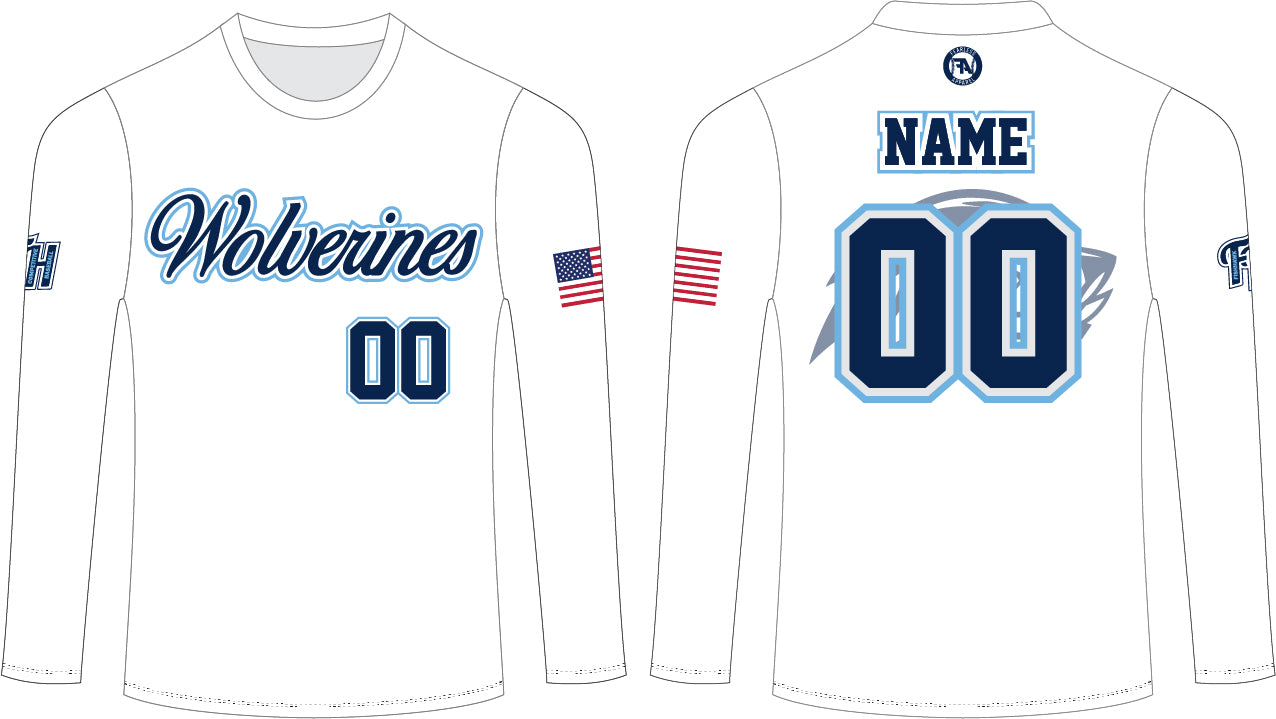 WOLVERINES CUSTOM SUBLIMATION L/S TEE