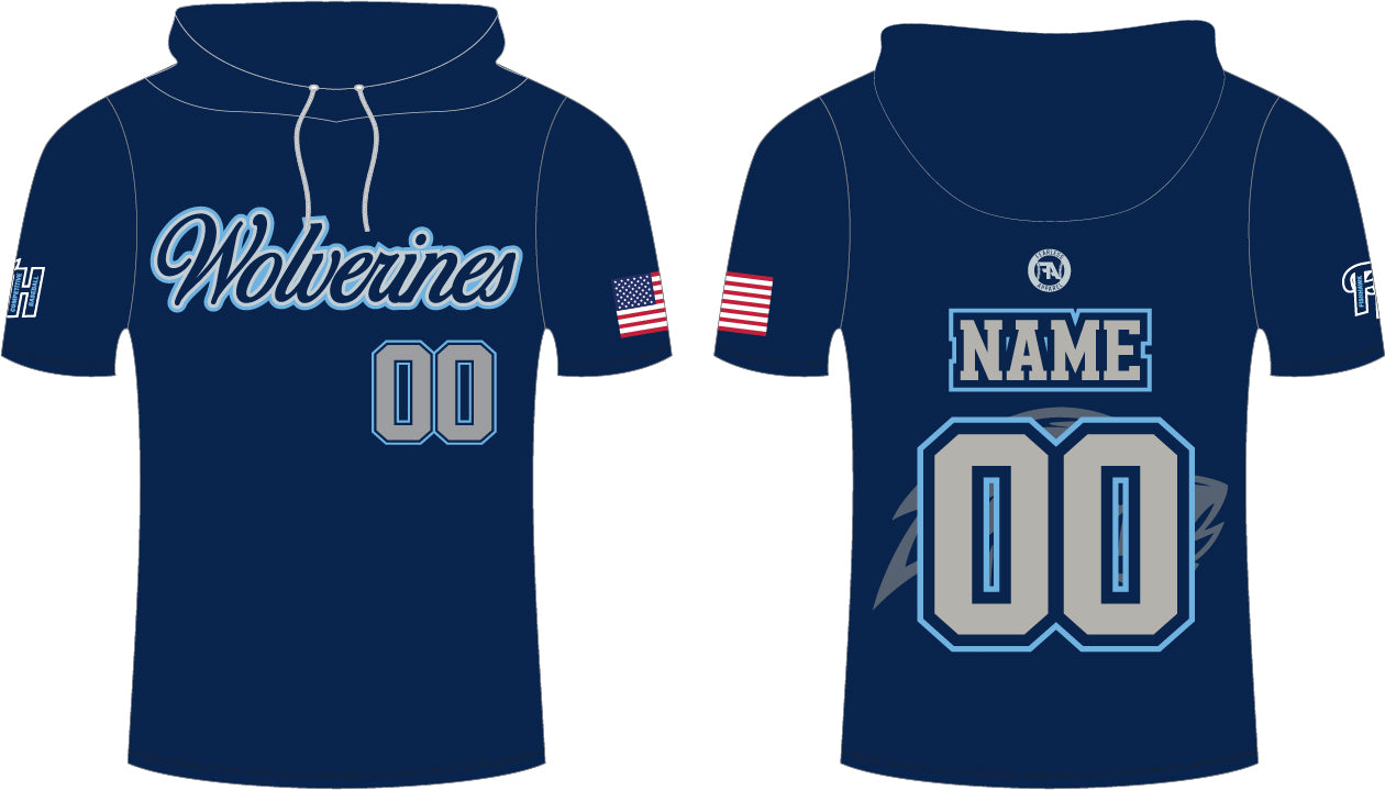 WOLVERINES CUSTOM SUBLIMATION S/S HOODED TEE