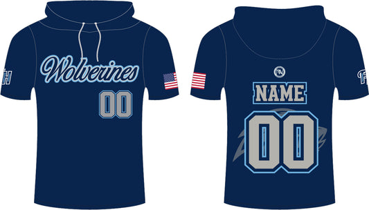 WOLVERINES CUSTOM SUBLIMATION S/S HOODED TEE
