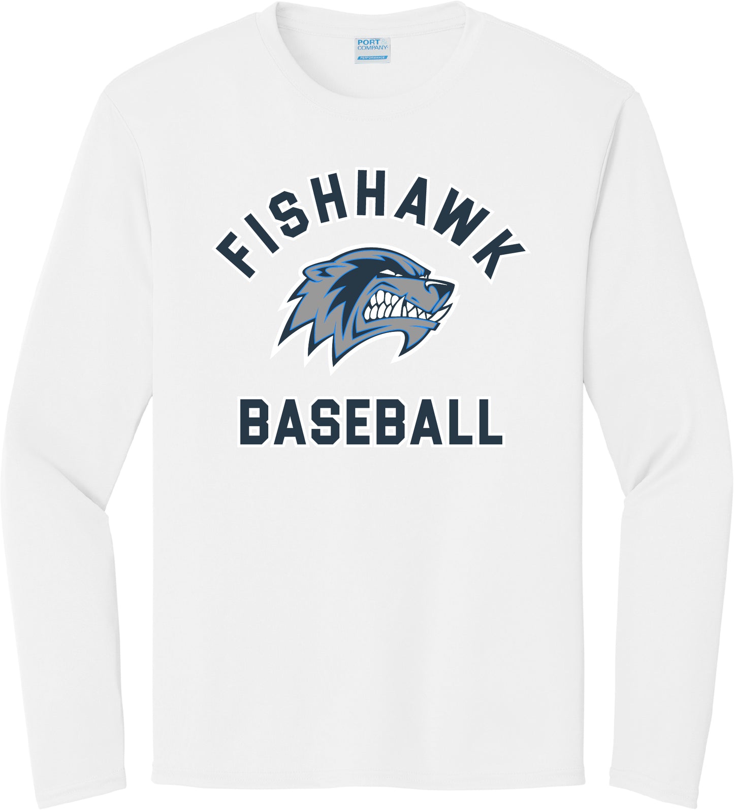 FISHHAWK BASEBALL LOGO L/S DRI-FIT TEE