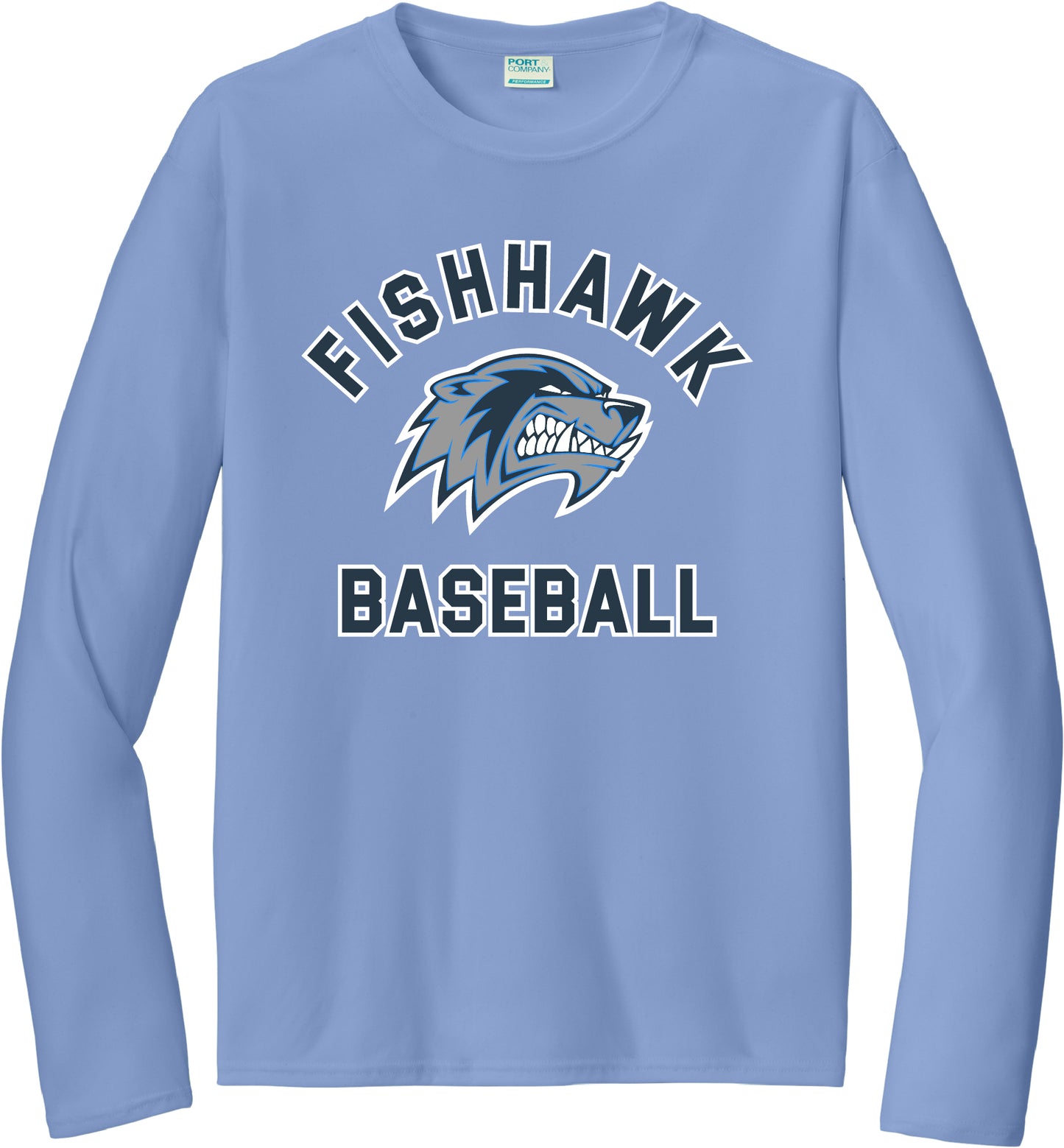 FISHHAWK BASEBALL LOGO L/S DRI-FIT TEE