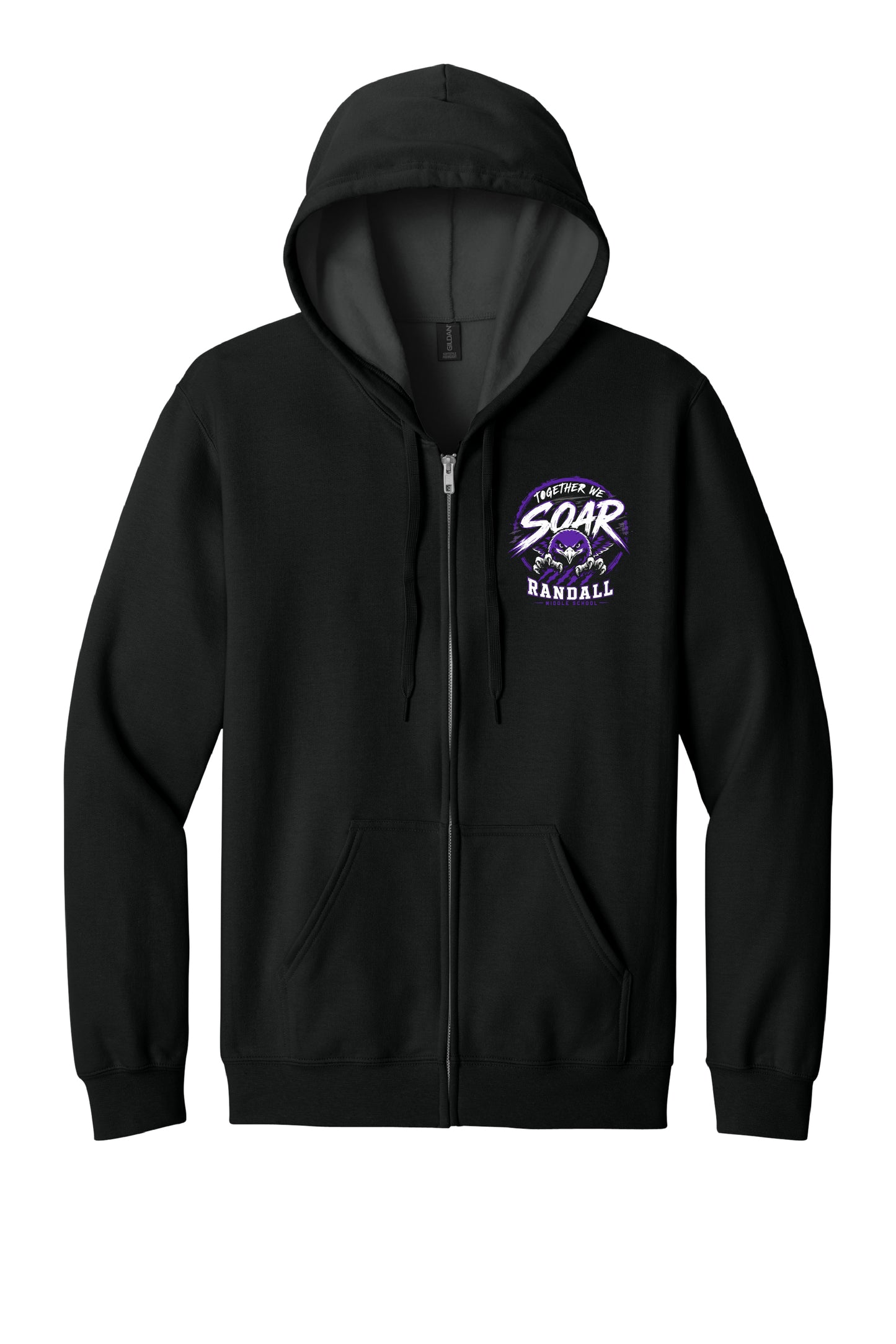 RANDALL "TOGETHER WE SOAR" COTTON BLEND FULL ZIP HOODIE (LOGO #2)
