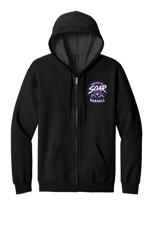 RANDALL "TOGETHER WE SOAR" COTTON BLEND FULL ZIP HOODIE (LOGO #2)
