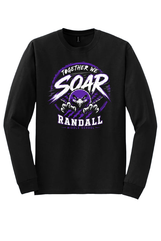 RANDALL "TOGETHER WE SOAR" COTTON BLEND L/S TEE (LOGO #2)