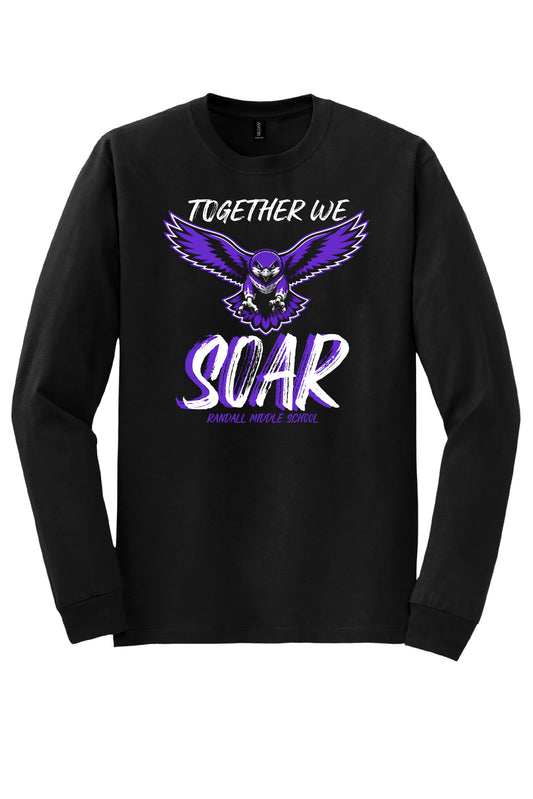 RANDALL "TOGETHER WE SOAR" COTTON BLEND L/S TEE (LOGO #1)