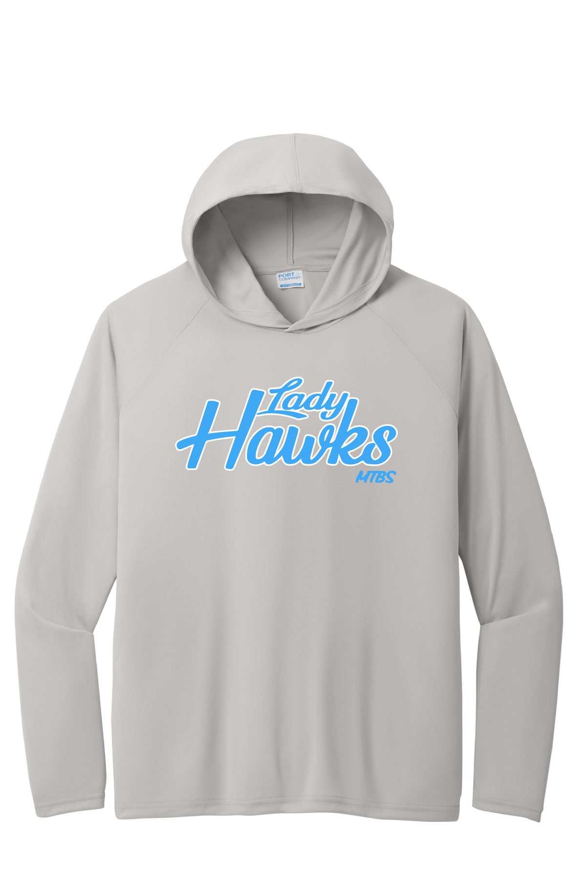 LADY HAWKS LOGO L/S DRI-FIT HODDIE TEE