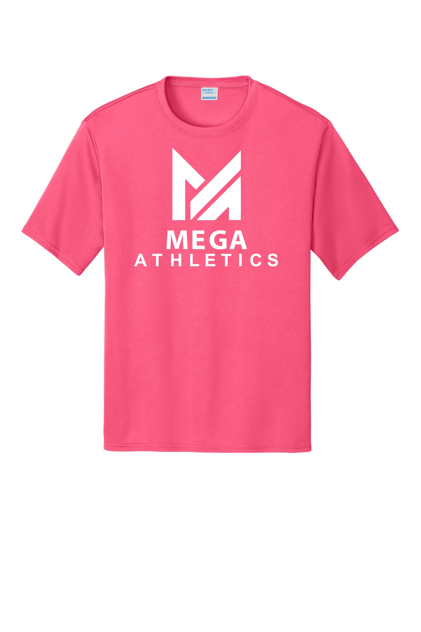 MEGA ATHLETICS S/S DRIFIT TEE (NEON PINK)