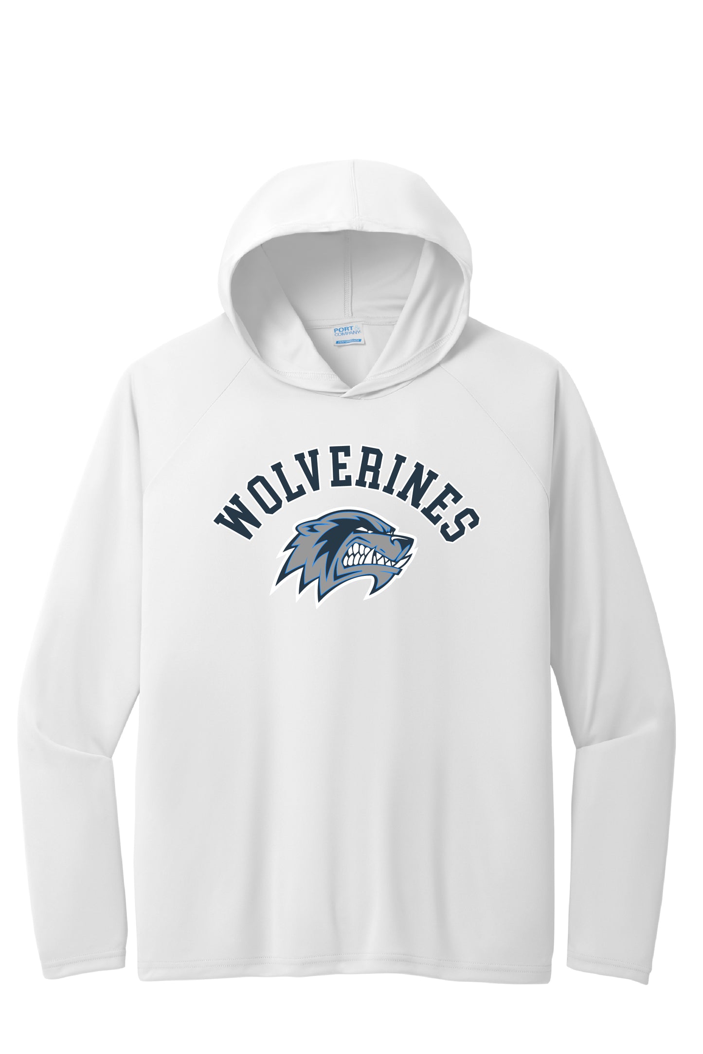 WOLVERINES LOGO L/S DRI-FIT HOODIE TEE
