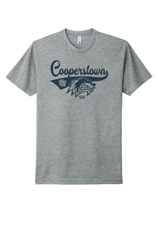 2025 FISHHAWK COOPERSTOWN COTTON BLEND TEE (GREY)