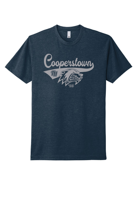 2025 FISHHAWK COOPERSTOWN COTTON BLEND TEE (NAVY)