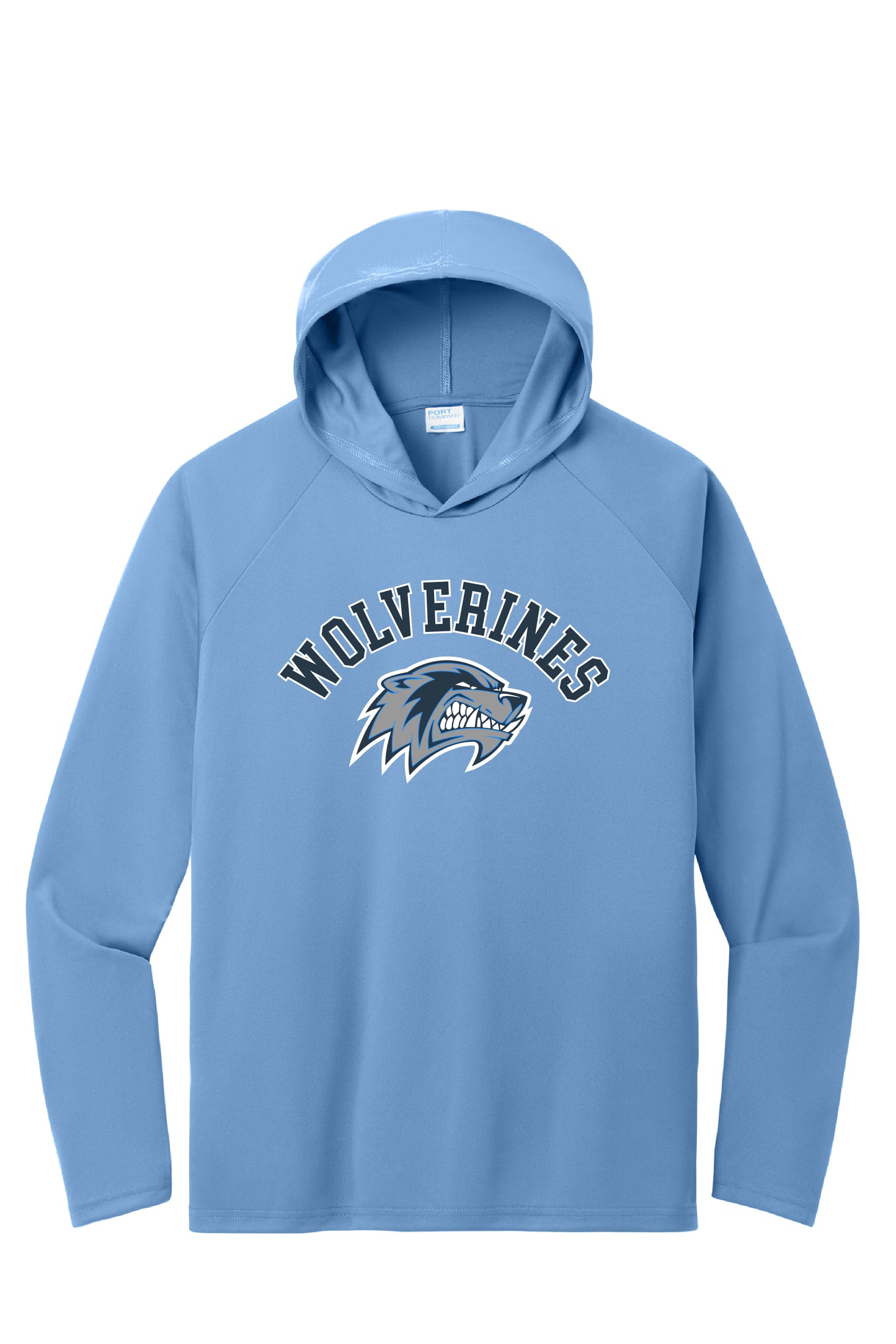 WOLVERINES LOGO L/S DRI-FIT HOODIE TEE