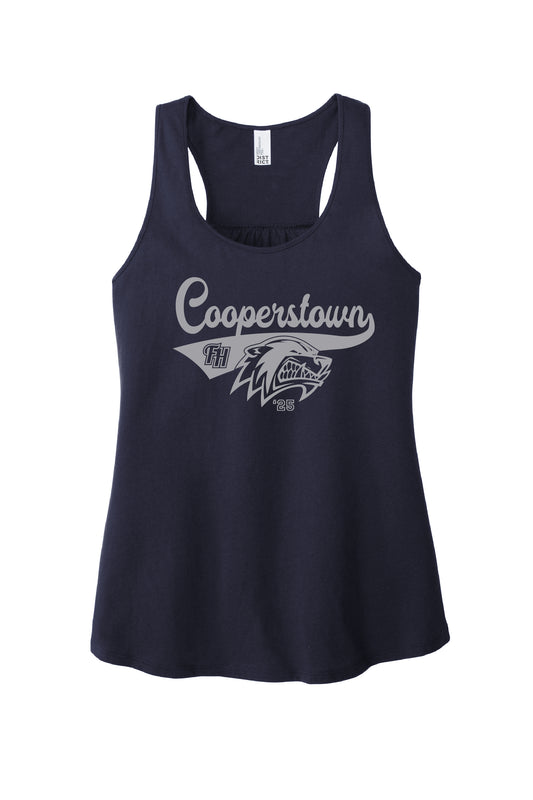 2025 FISHHAWK COOPERSTOWN COTTON RACERBACK TANK (NAVY)