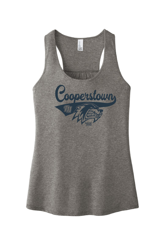 2025 FISHHAWK COOPERSTOWN COTTON RACERBACK TANK (GREY)