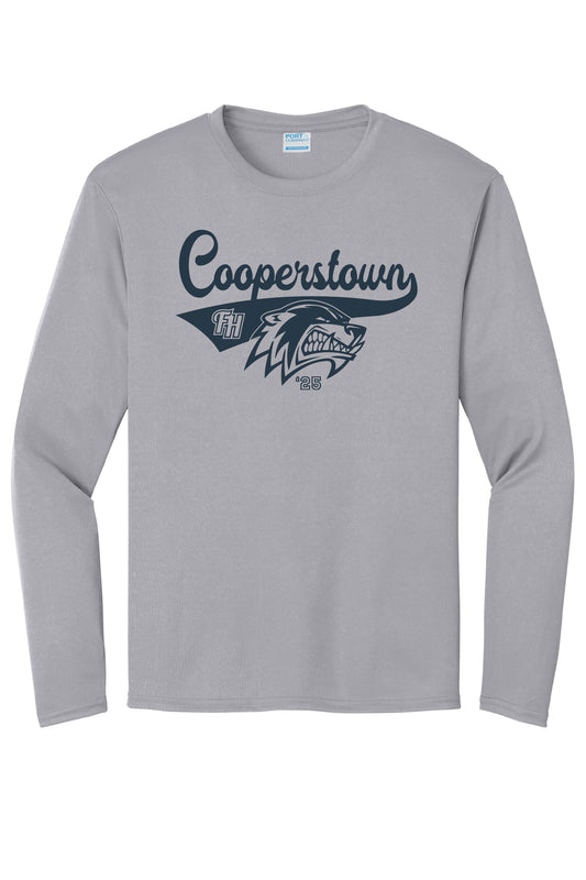 2025 FISHHAWK COOPERSTOWN DRI-FIT L/S TEE (GREY)
