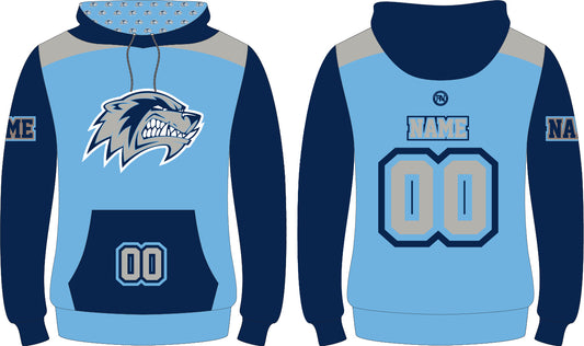 WOLVERINES CUSTOM SUBLIMATION L/S HOODED SWEATSHIRT