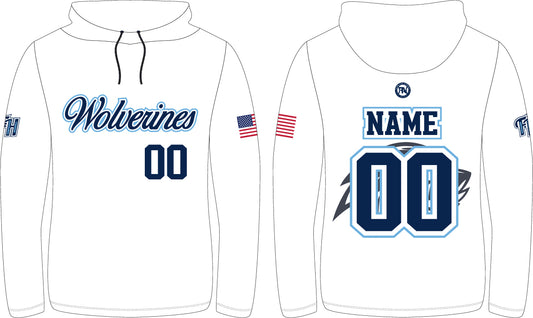 WOLVERINES CUSTOM SUBLIMATION L/S HOODED TEE