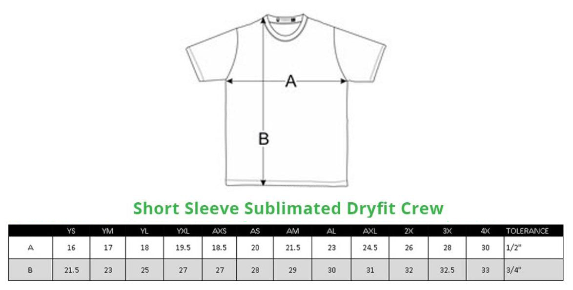 LADY HAWKS CUSTOM SUBLIMATION S/S TEE