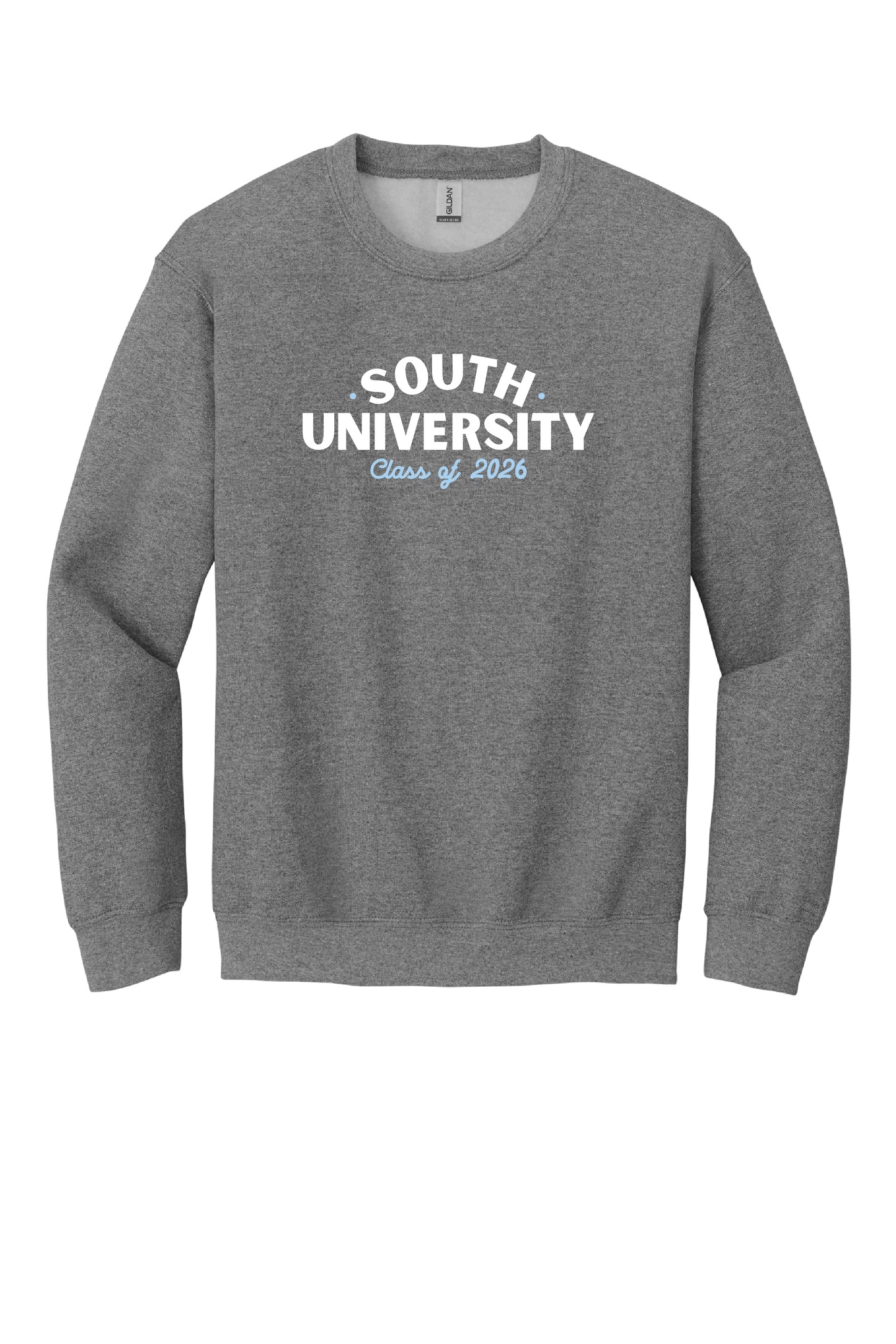 "SOUTH UNIVERSITY CLASS OF 2026" CREWNECK COTTON BLEND SWEATSHIRT