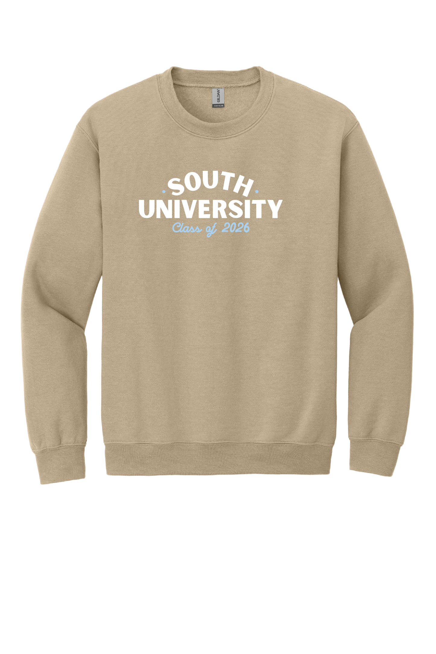 "SOUTH UNIVERSITY CLASS OF 2026" CREWNECK COTTON BLEND SWEATSHIRT