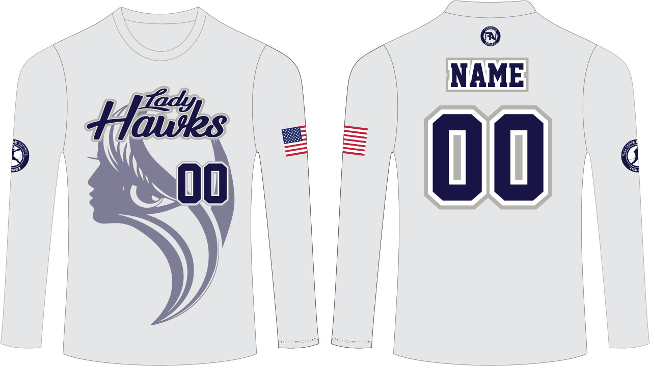 LADY HAWKS CUSTOM SUBLIMATION L/S TEE
